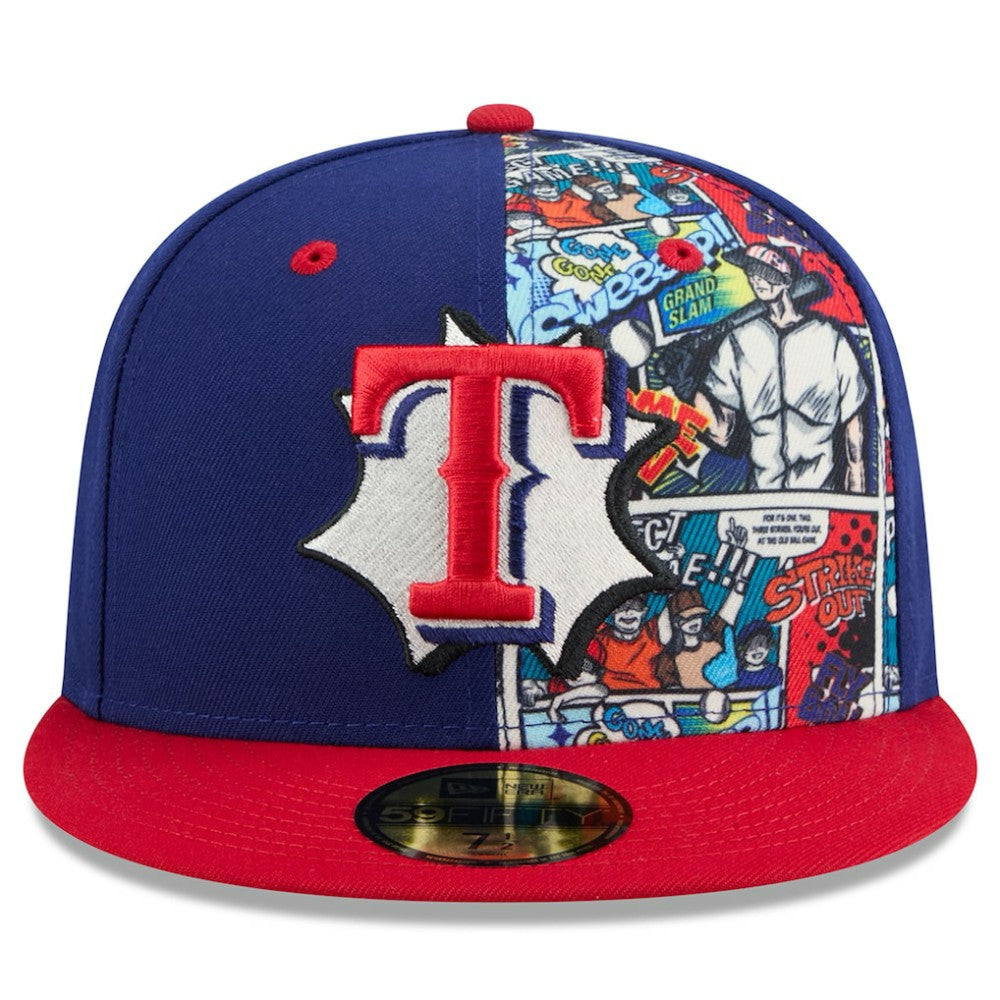 Texas Rangers 2025 MLB Diamond Hero Edition 59FIFTY Fitted Hat Royal/Red | New Era