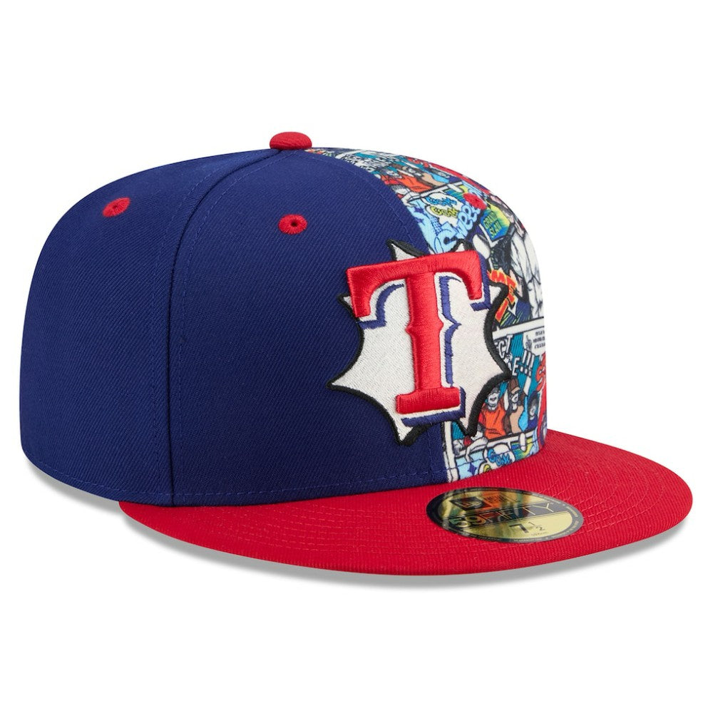 Texas Rangers 2025 MLB Diamond Hero Edition 59FIFTY Fitted Hat Royal/Red | New Era
