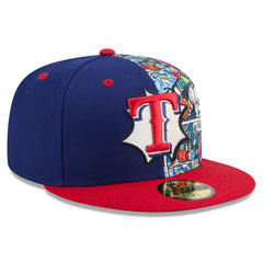 Texas Rangers 2025 MLB Diamond Hero Edition 59FIFTY Fitted Hat Royal/Red | New Era