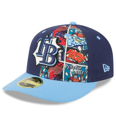 Tampa Bay Rays 2025 MLB Diamond Hero Edition Low Profile 59FIFTY Fitted Hat Navy/Light Blue | New Era