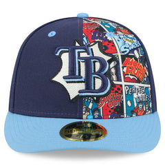 Tampa Bay Rays 2025 MLB Diamond Hero Edition Low Profile 59FIFTY Fitted Hat Navy/Light Blue | New Era