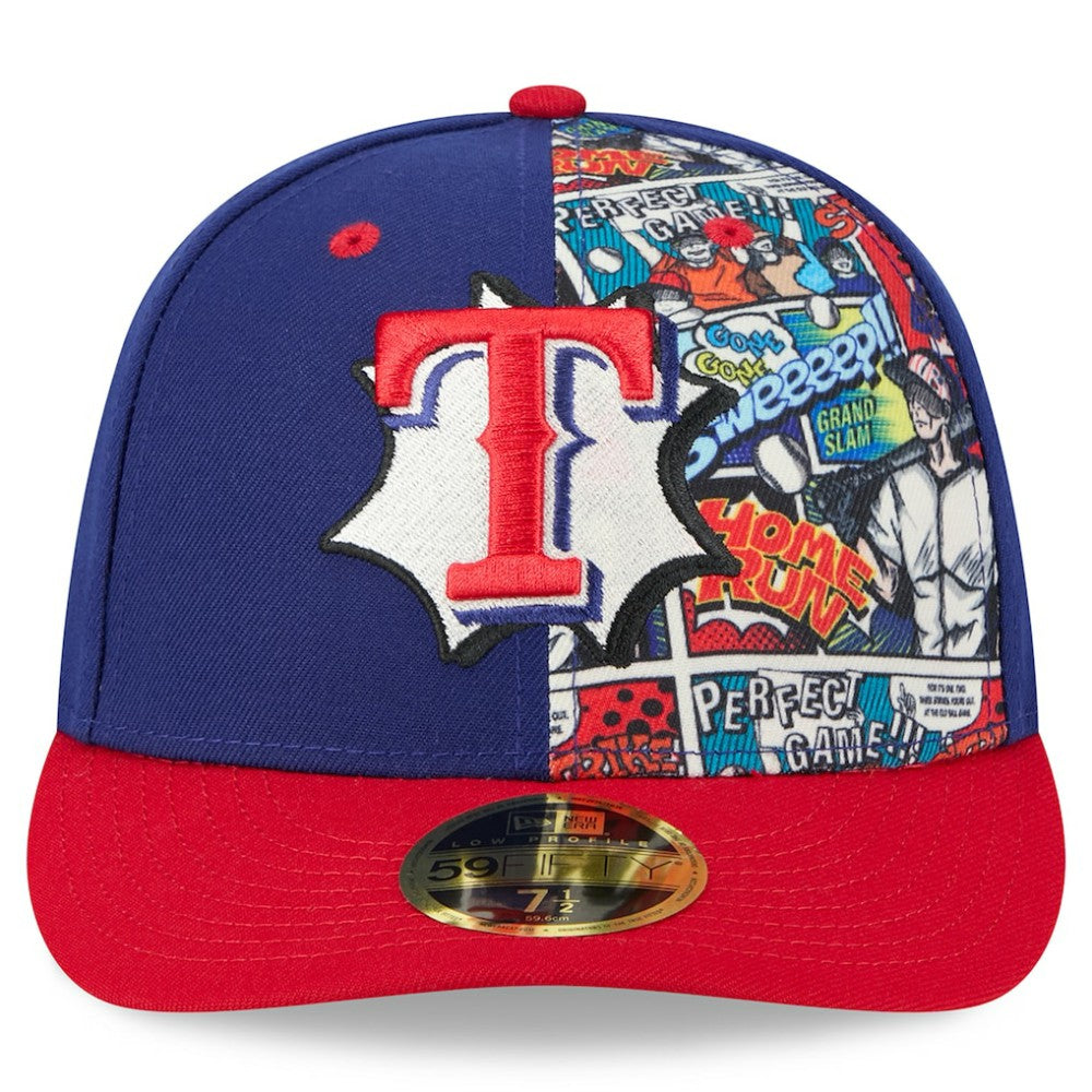 Texas Rangers 2025 MLB Diamond Hero Edition Low Profile 59FIFTY Fitted Hat Royal/Red | New Era