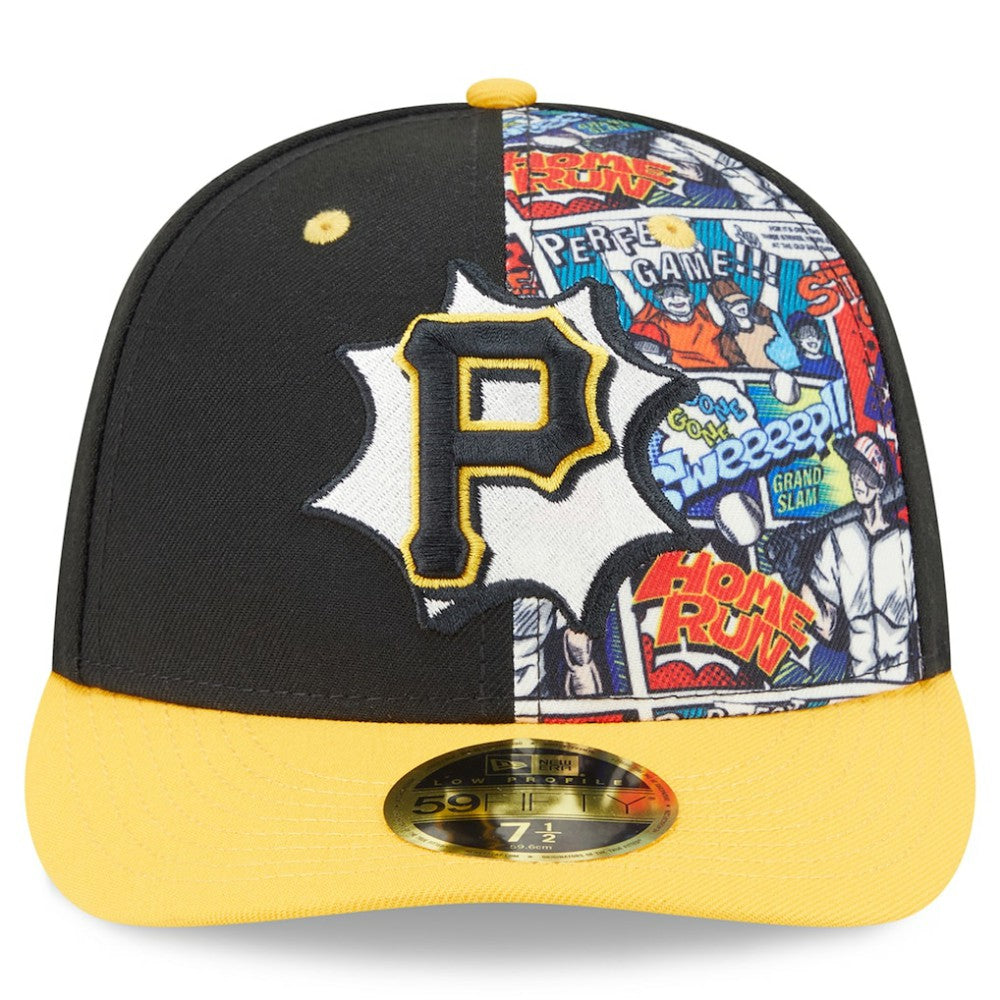 Pittsburgh Pirates 2025 MLB Diamond Hero Edition Low Profile 59FIFTY Fitted Hat Black/Gold | New Era