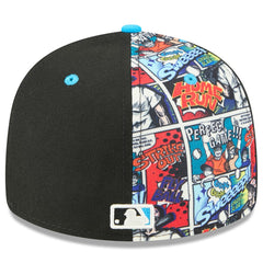 Miami Marlins 2025 MLB Diamond Hero Edition Low Profile 59FIFTY Fitted Hat Black/Blue | New Era