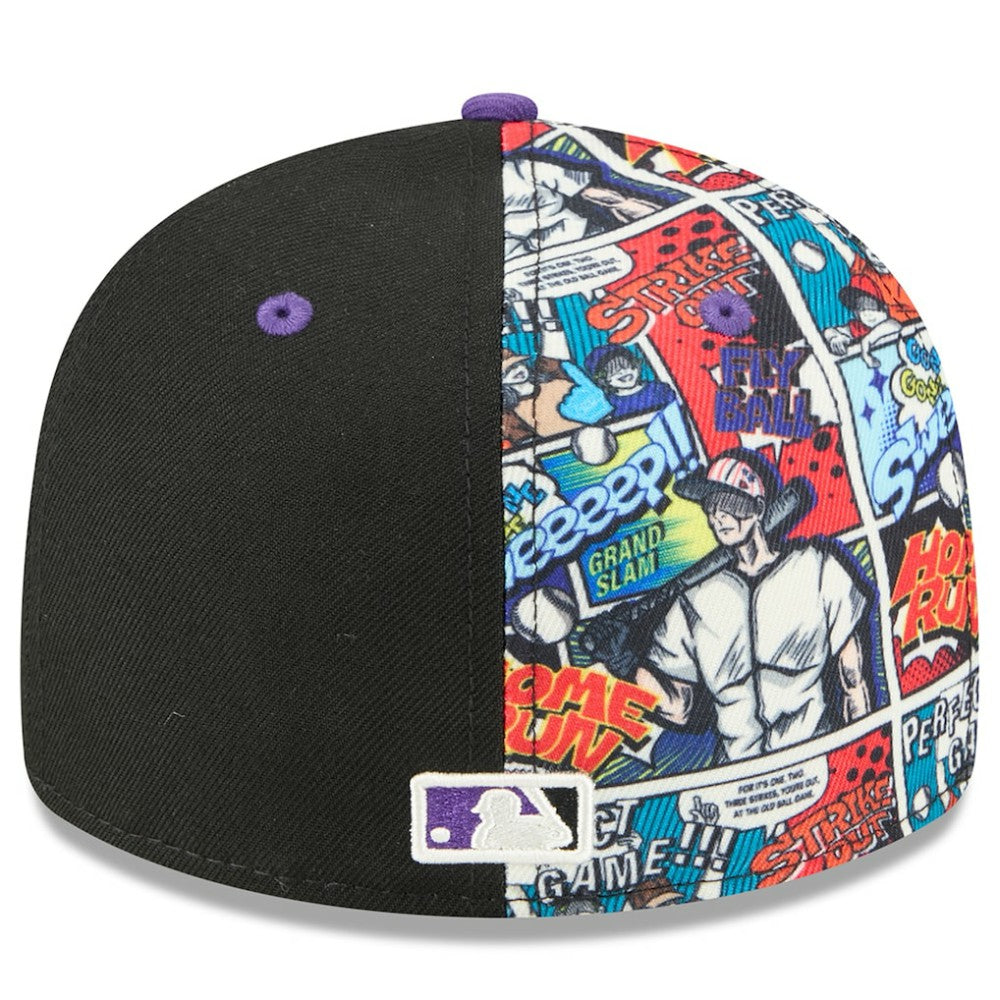 Colorado Rockies 2025 MLB Diamond Hero Edition Low Profile 59FIFTY Fitted Hat Black/Purple | New Era