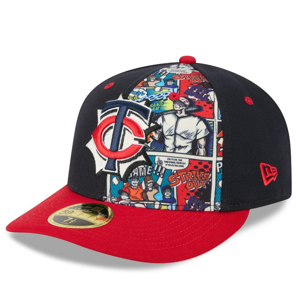 Minnesota Twins 2025 MLB Diamond Hero Edition Low Profile 59FIFTY Fitted Hat Navy/Red | New Era