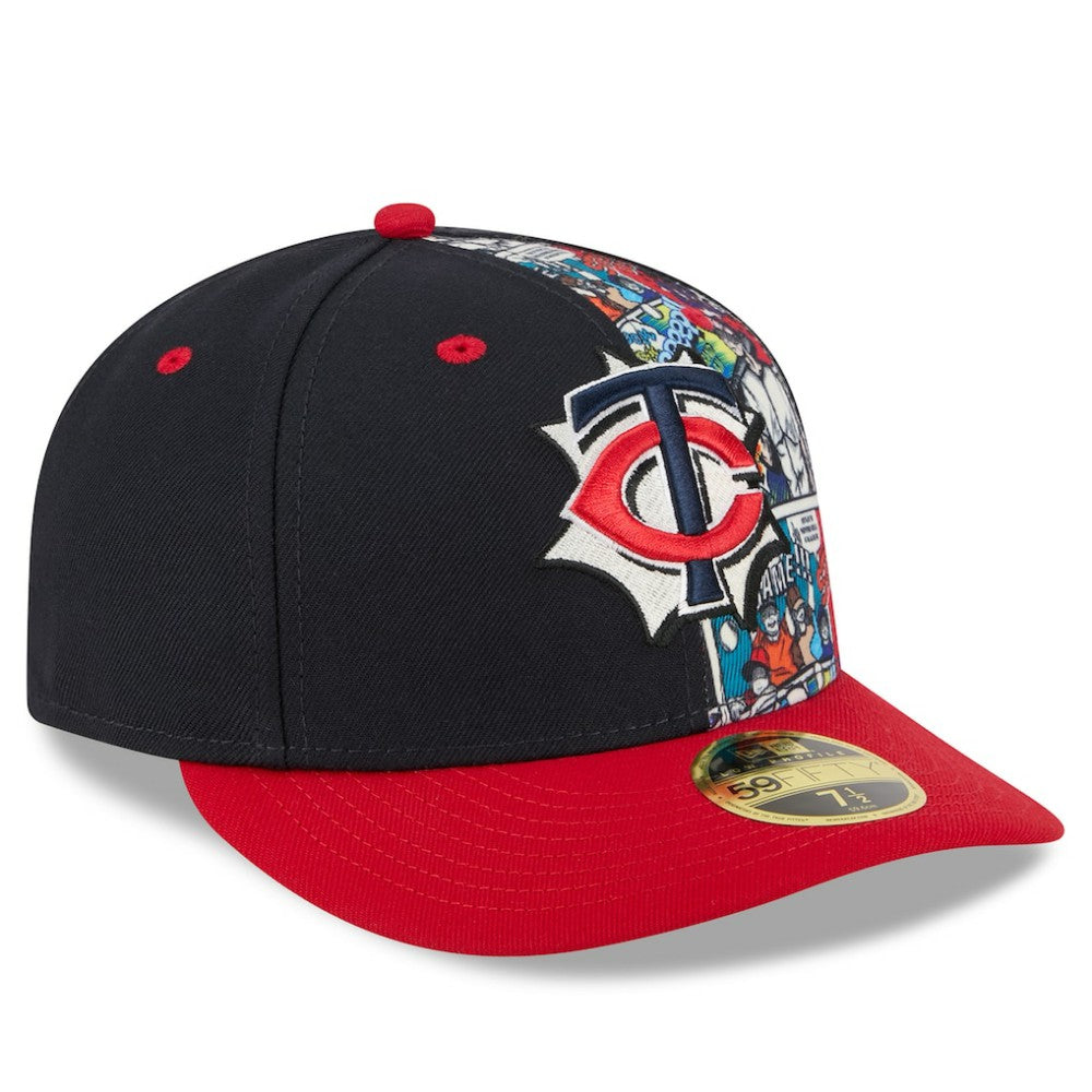 Minnesota Twins 2025 MLB Diamond Hero Edition Low Profile 59FIFTY Fitted Hat Navy/Red | New Era