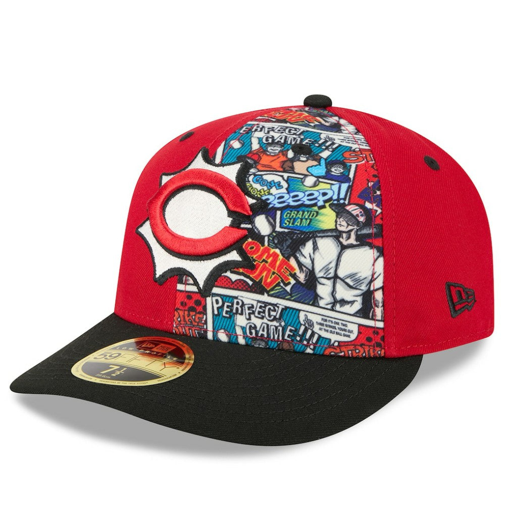 Cincinnati Reds 2025 MLB Diamond Hero Edition Low Profile 59FIFTY Fitted Hat Red/Black | New Era