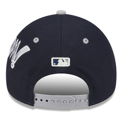 New York Yankees 2025 MLB Diamond Hero Edition A-Frame 9FORTY Adjustable Hat Navy/Gray | New Era