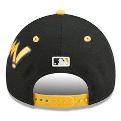 Pittsburgh Pirates 2025 MLB Diamond Hero Edition A-Frame 9FORTY Adjustable Hat Black/Gold | New Era