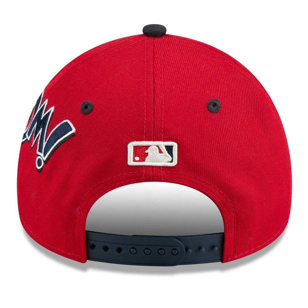 Los Angeles Angels Youth 2025 MLB Diamond Hero Edition A-Frame 9FORTY Adjustable Hat Red/Navy | New Era