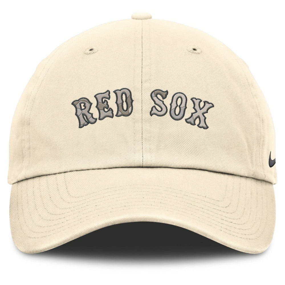 Boston Red Sox Camo Pack Club Adjustable Hat Natural | Nike