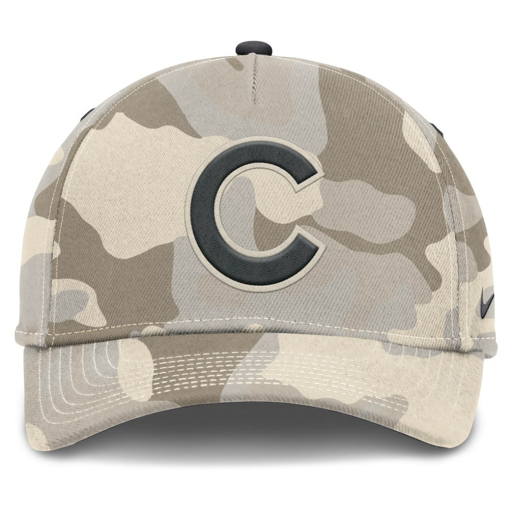 Chicago Cubs Camo Pack Rise Adjustable Hat Natural | Nike