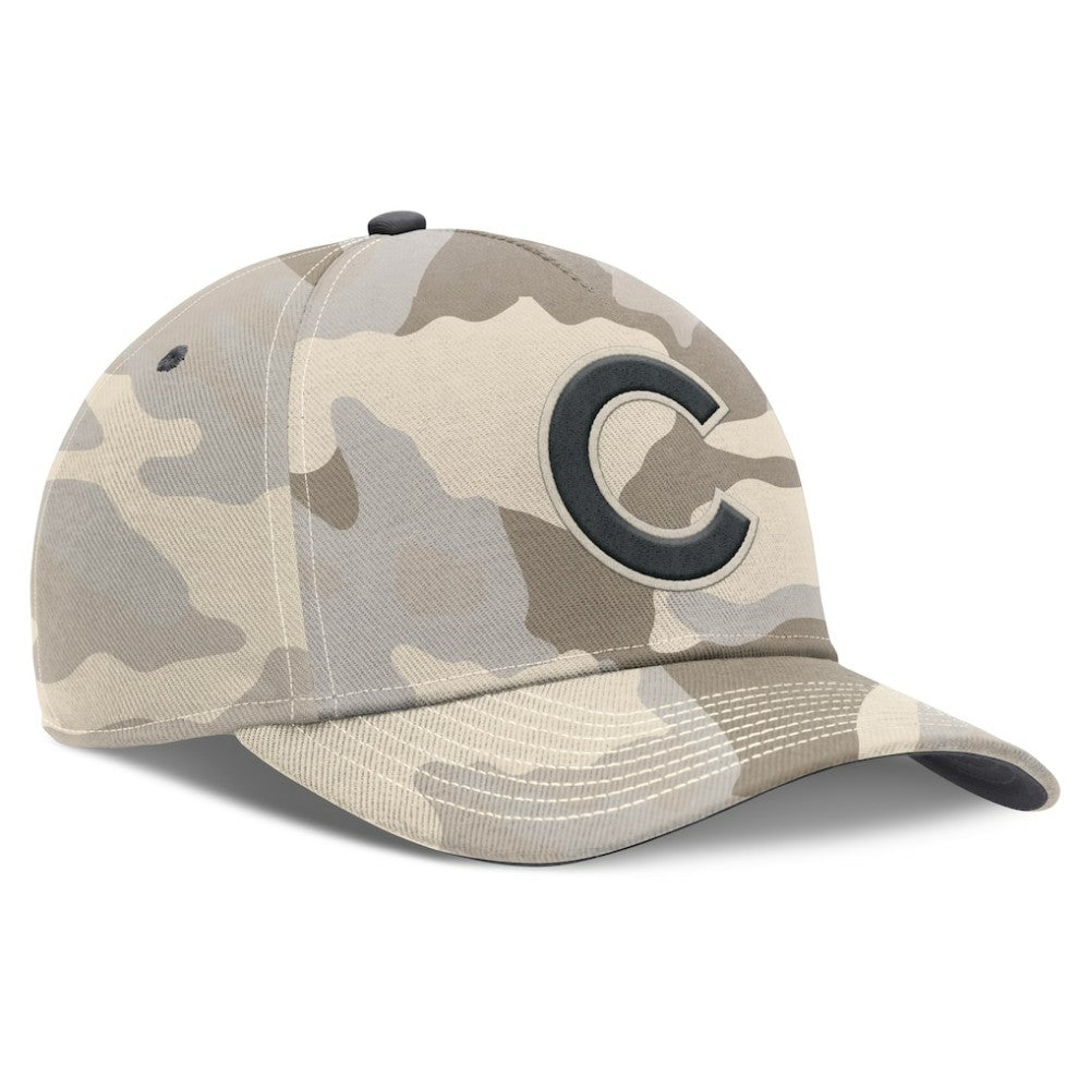 Chicago Cubs Camo Pack Rise Adjustable Hat Natural | Nike