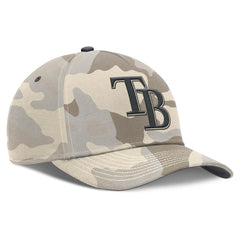 Tampa Bay Rays Camo Pack Rise Adjustable Hat Natural | Nike