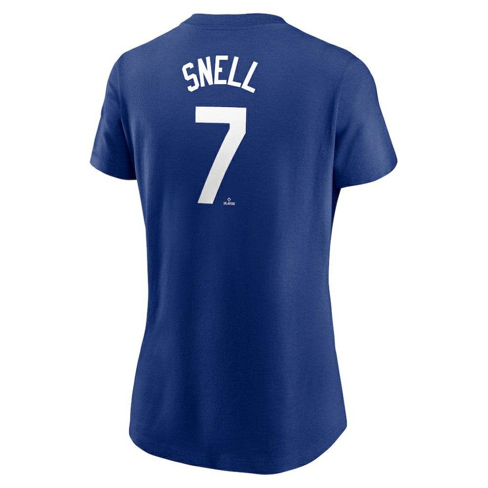 Blake Snell Los Angeles Dodgers Women's Cooperstown Collection Fuse Name & Number T-Shirt Blue | Nike