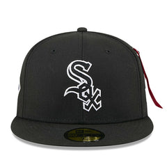 Chicago White Sox x Alpha Industries 59FIFTY Fitted Hat Black | New Era