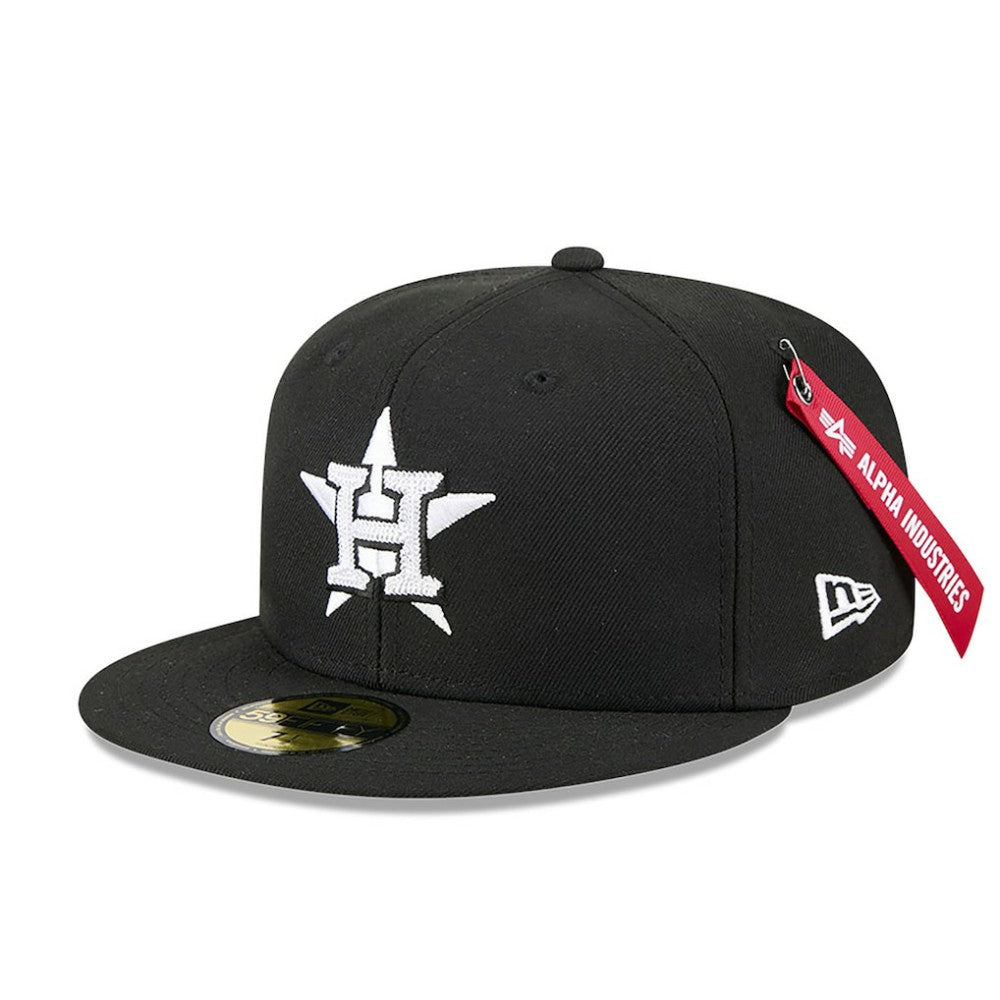 Houston Astros x Alpha Industries 59FIFTY Fitted Hat Black | New Era