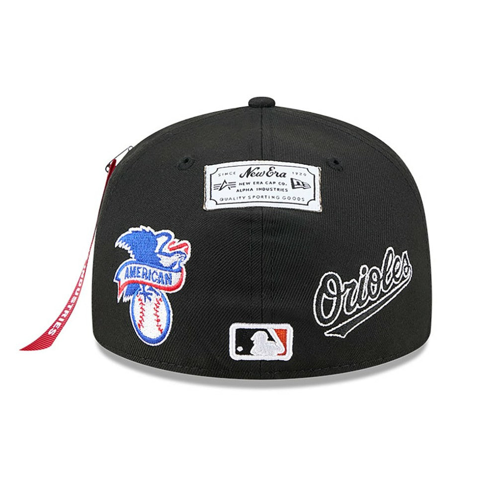 Baltimore Orioles x Alpha Industries 59FIFTY Fitted Hat Black | New Era