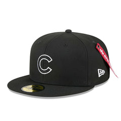 Chicago Cubs x Alpha Industries 59FIFTY Fitted Hat Black | New Era