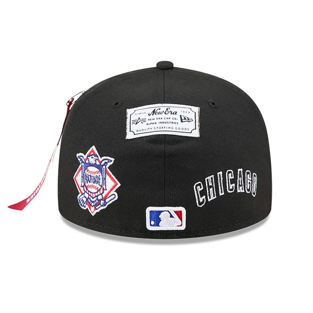 Chicago Cubs x Alpha Industries 59FIFTY Fitted Hat Black | New Era