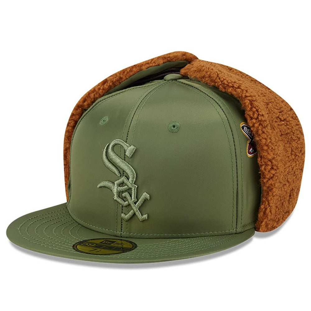 Chicago White Sox x Alpha Industries Dog Ear 59FIFTY Fitted Hat Olive | New Era