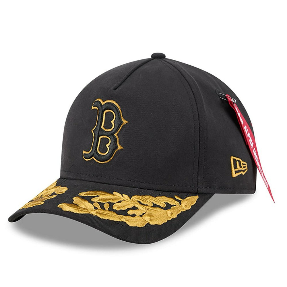 Boston Red Sox x Alpha Industries A-Frame 9FORTY Adjustable Hat Black | New Era