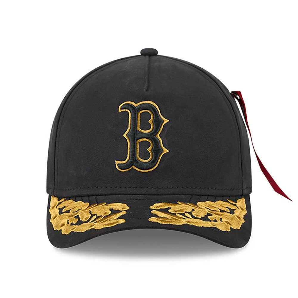Boston Red Sox x Alpha Industries A-Frame 9FORTY Adjustable Hat Black | New Era