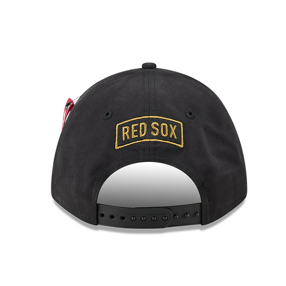 Boston Red Sox x Alpha Industries A-Frame 9FORTY Adjustable Hat Black | New Era