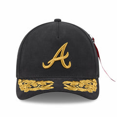 Atlanta Braves x Alpha Industries A-Frame 9FORTY Adjustable Hat Black | New Era