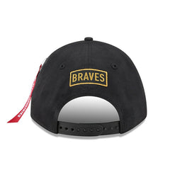 Atlanta Braves x Alpha Industries A-Frame 9FORTY Adjustable Hat Black | New Era