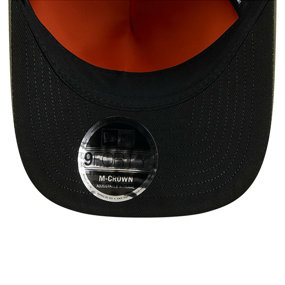 Atlanta Braves x Alpha Industries A-Frame 9FORTY Adjustable Hat Olive | New Era