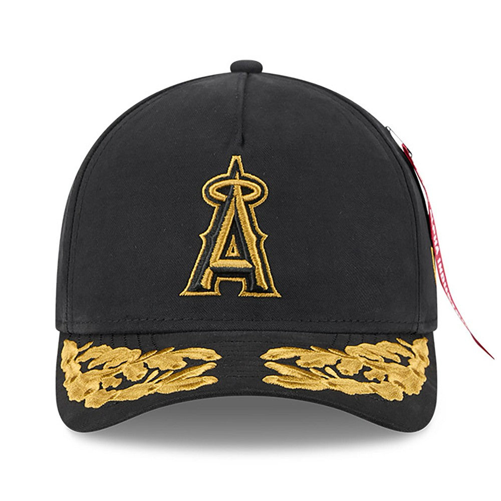 Los Angeles Angels x Alpha Industries A-Frame 9FORTY Adjustable Hat Black | New Era