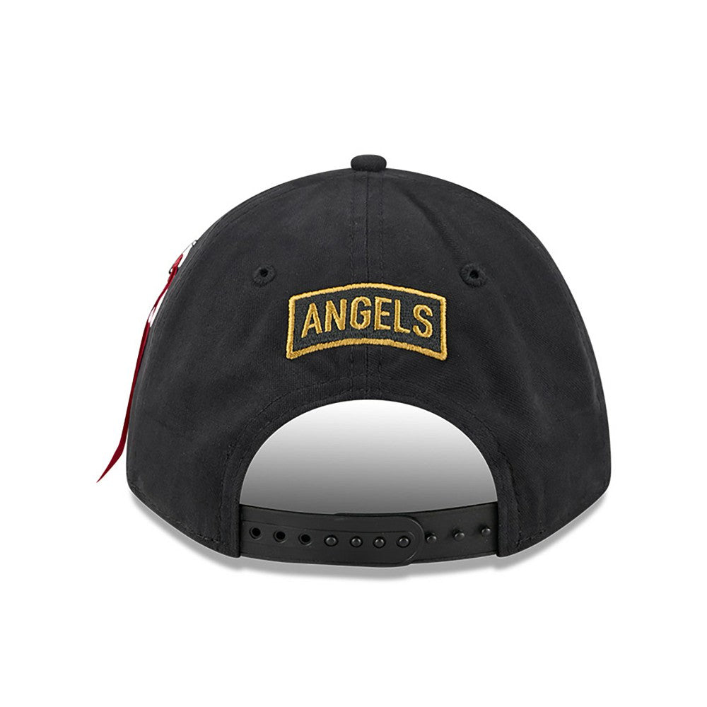 Los Angeles Angels x Alpha Industries A-Frame 9FORTY Adjustable Hat Black | New Era