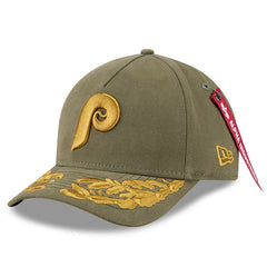 Philadelphia Phillies x Alpha Industries A-Frame 9FORTY Adjustable Hat Olive | New Era
