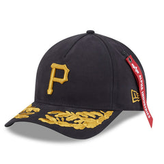 Pittsburgh Pirates x Alpha Industries A-Frame 9FORTY Adjustable Hat Black | New Era