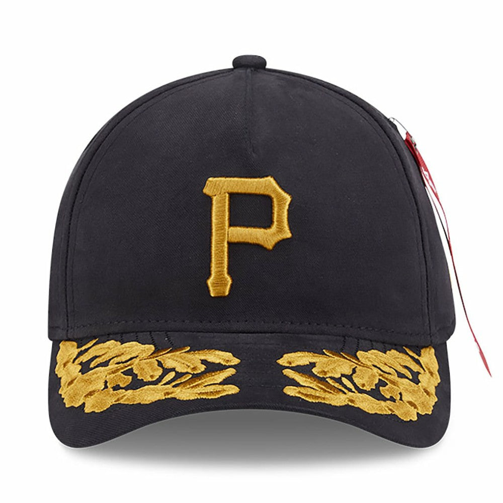 Pittsburgh Pirates x Alpha Industries A-Frame 9FORTY Adjustable Hat Black | New Era