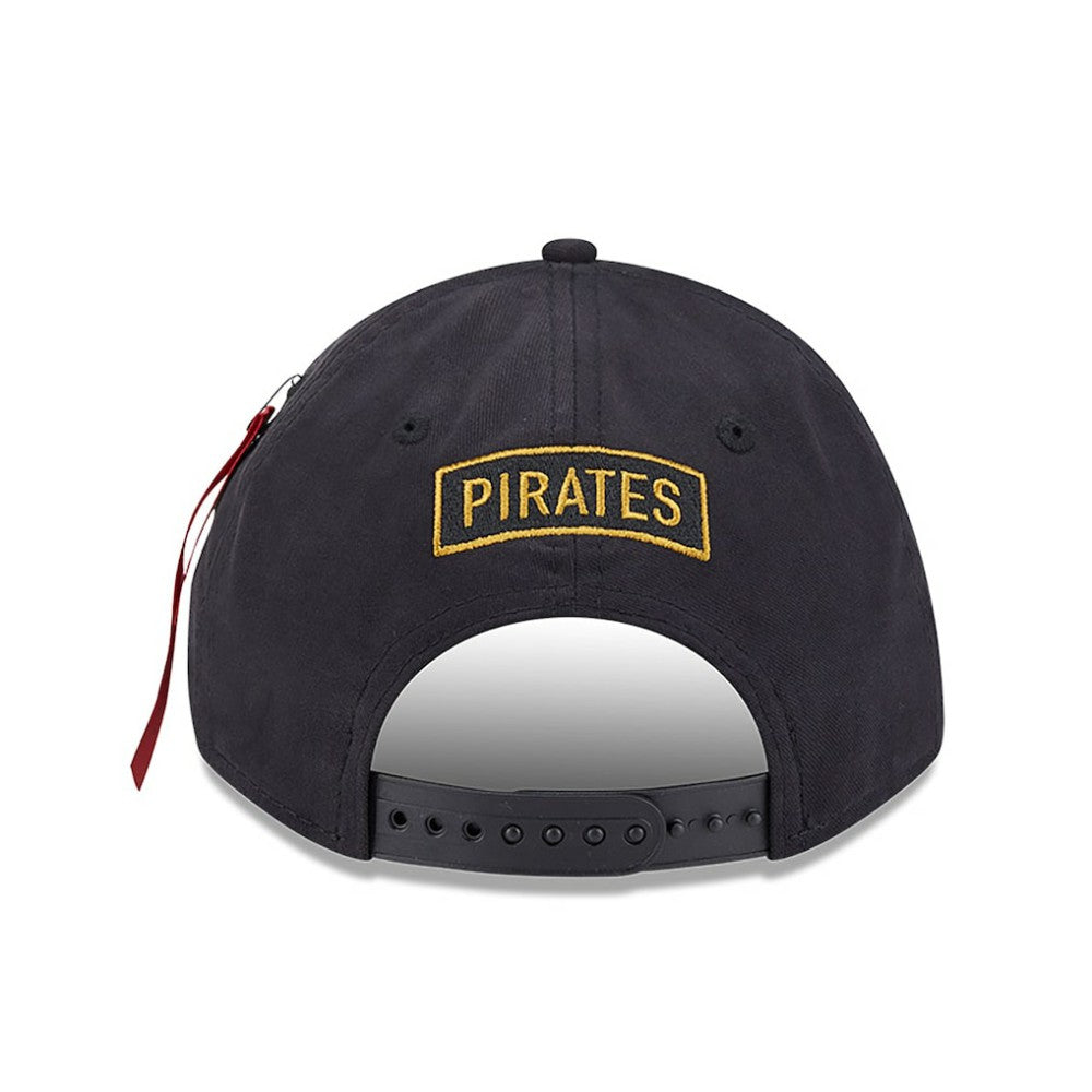 Pittsburgh Pirates x Alpha Industries A-Frame 9FORTY Adjustable Hat Black | New Era