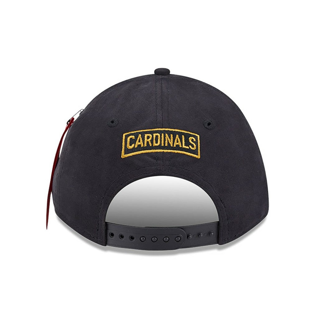 St. Louis Cardinals x Alpha Industries A-Frame 9FORTY Adjustable Hat Black | New Era