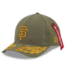 San Francisco Giants x Alpha Industries A-Frame 9FORTY Adjustable Hat Olive | New Era