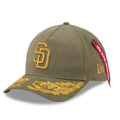 San Diego Padres x Alpha Industries A-Frame 9FORTY Adjustable Hat Olive | New Era