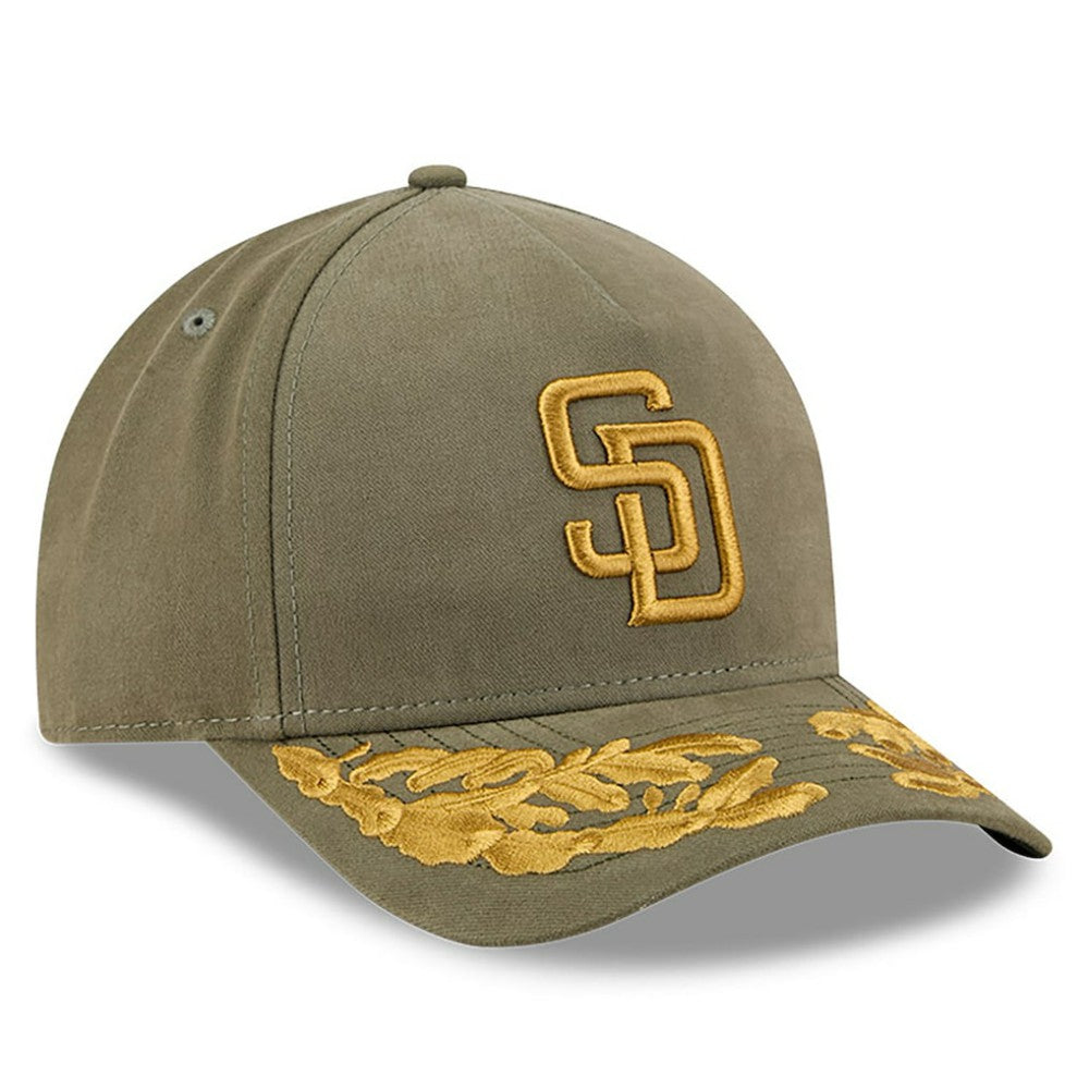 San Diego Padres x Alpha Industries A-Frame 9FORTY Adjustable Hat Olive | New Era