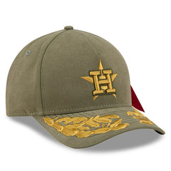 Houston Astros x Alpha Industries A-Frame 9FORTY Adjustable Hat Olive | New Era