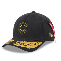 Chicago Cubs x Alpha Industries A-Frame 9FORTY Adjustable Hat Black | New Era