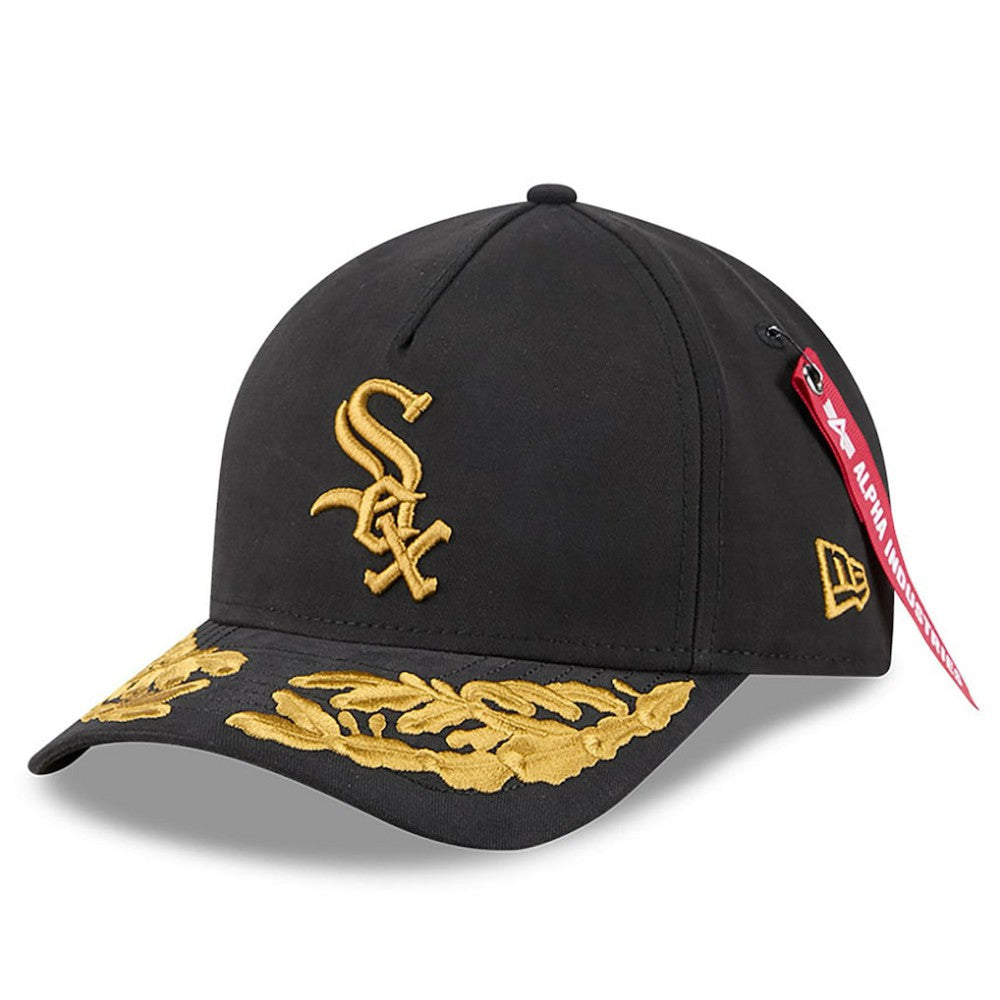 Chicago White Sox x Alpha Industries A-Frame 9FORTY Adjustable Hat Black | New Era