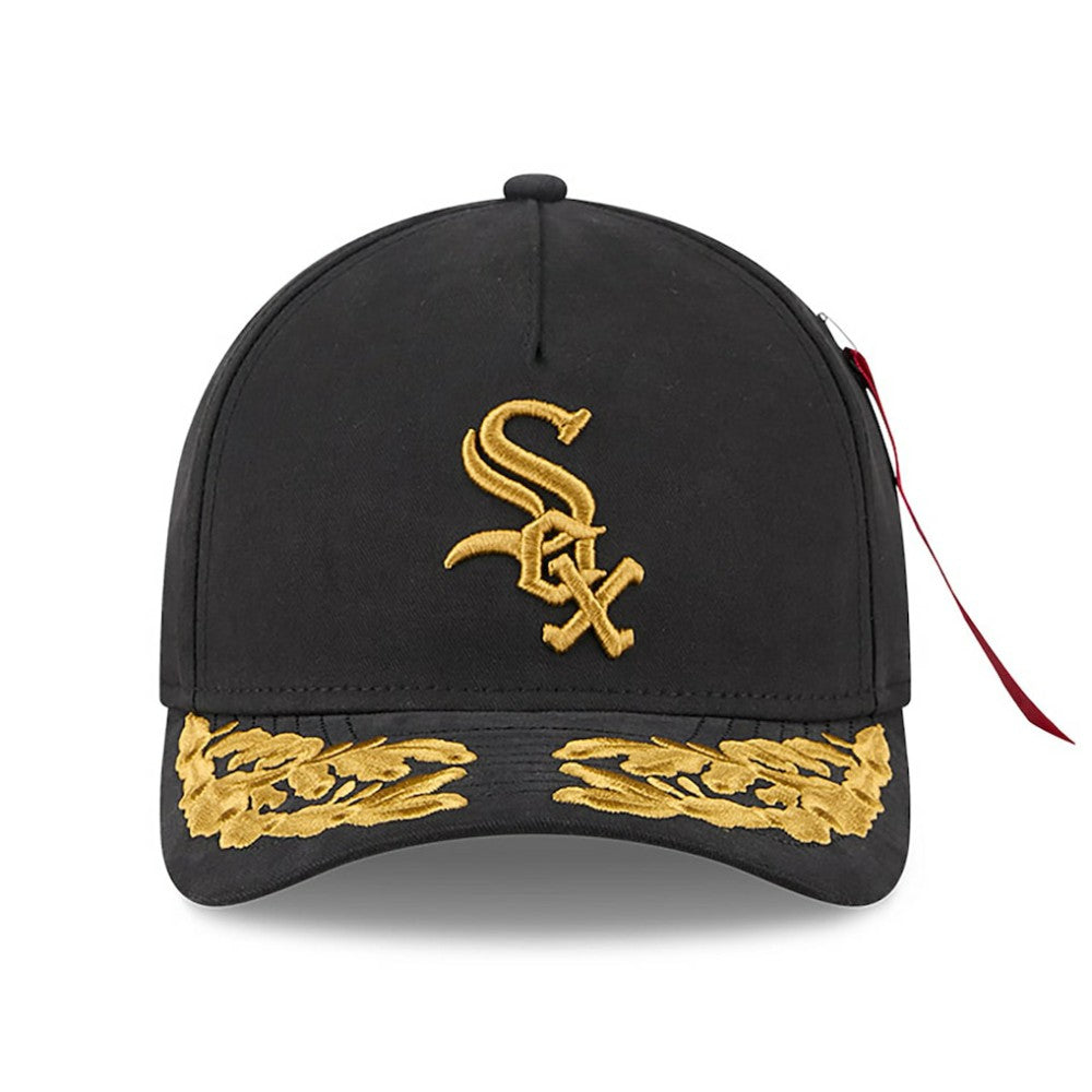 Chicago White Sox x Alpha Industries A-Frame 9FORTY Adjustable Hat Black | New Era