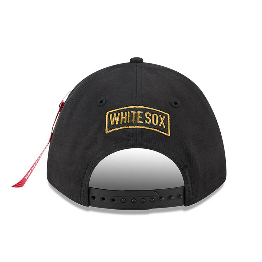 Chicago White Sox x Alpha Industries A-Frame 9FORTY Adjustable Hat Black | New Era
