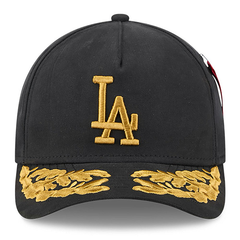 Los Angeles Dodgers x Alpha Industries A-Frame 9FORTY Adjustable Hat Black | New Era