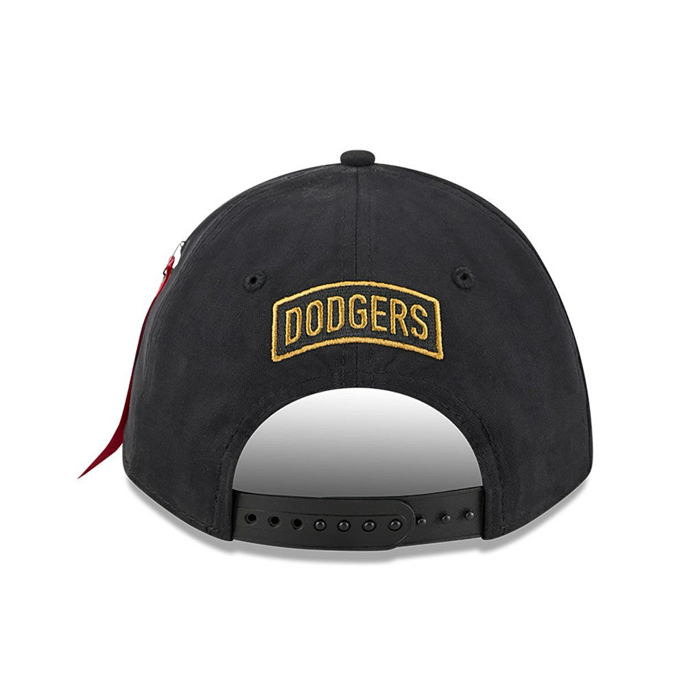 Los Angeles Dodgers x Alpha Industries A-Frame 9FORTY Adjustable Hat Black | New Era