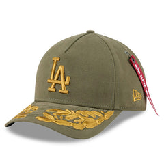 Los Angeles Dodgers x Alpha Industries A-Frame 9FORTY Adjustable Hat Olive | New Era
